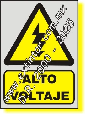 Se�alamiento de Seguridad e Higiene para ALTO VOLTAJE