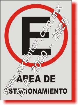Se�alamiento de Seguridad e Higiene para �REA DE ESTACIONAMIENTO
