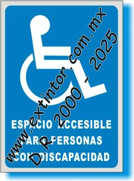 Se�alamiento de Seguridad e Higiene para ESPACIO ACCESIBLE PARA PERSONAS CON DISCAPACIDAD