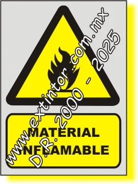 Se�alamiento de Seguridad e Higiene para MATERIAL INFLAMABLE