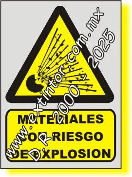 Se�alamiento de Seguridad e Higiene para MATERIAL EXPLOSIVO
