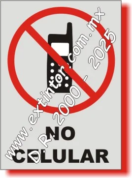 Se�alamiento de Seguridad e Higiene para NO CELULAR