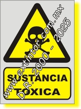 Se�alamiento de Seguridad e Higiene para SUSTANCIA T�XICA
