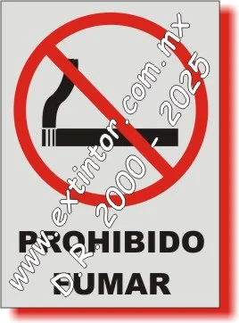 Se�alamiento de Seguridad e Higiene para PROHIBIDO FUMAR