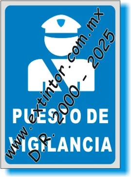 Se�alamiento de Seguridad e Higiene para PUESTO DE VIGILANCIA