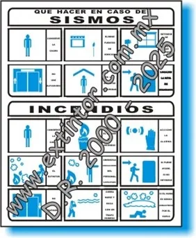 Se�alamiento de Seguridad e Higiene para QUE HACER EN CASO DE SISMOS E INCENDIOS
