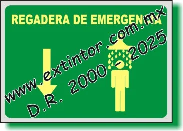 Se�alamiento de Seguridad e Higiene para REGADERA DE EMERGENCIA