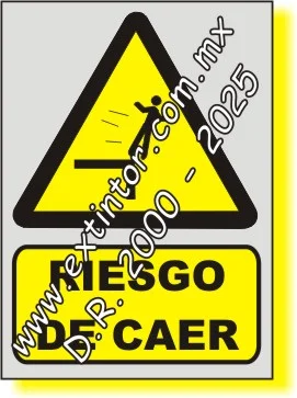 Se�alamiento de Seguridad e Higiene para RIESGO DE CAER