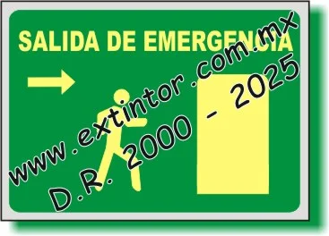 Se�alamiento de Seguridad e Higiene para SALIDA DE EMERGENCIA