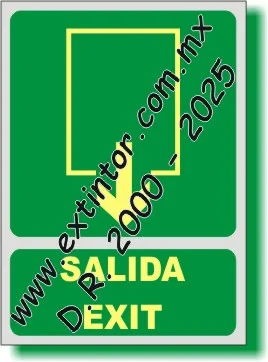 Se�alamiento Biling�e Espa�ol-Ingl�s para SIN SALIDA