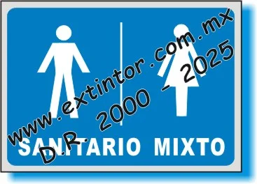 Se�alamiento de Seguridad e Higiene para SANITARIO MIXTO