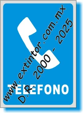 Se�alamiento de Seguridad e Higiene para TEL�FONO