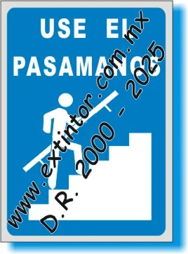 Se�alamiento de Seguridad e Higiene para USE EL PASAMANOS