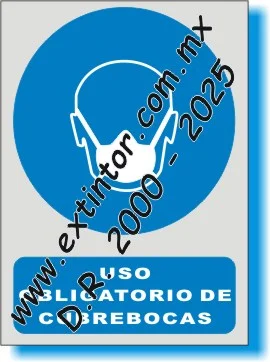Se�alamiento de Seguridad e Higiene para USO OBLIGATORIO DE CUBREBOCAS