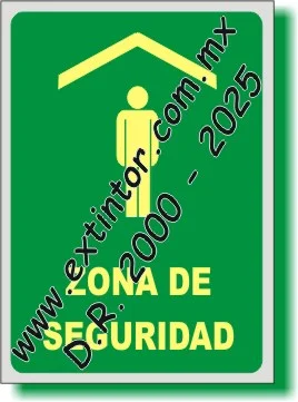Se�alamiento de Seguridad e Higiene para ZONA DE SEGURIDAD